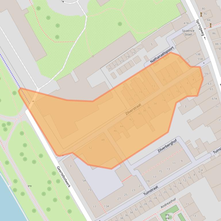 Kaart van postcodegebied 3511VB.