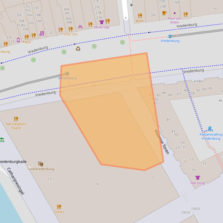 Kaart van postcodegebied 3511WB.