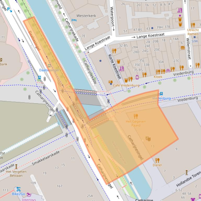 Kaart van postcodegebied 3511WC.