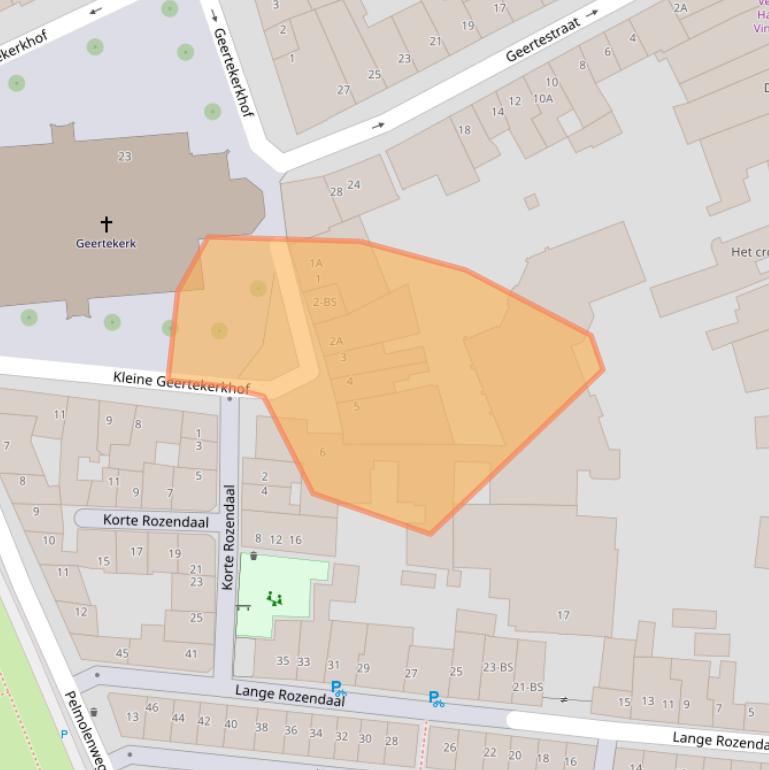 Kaart van postcodegebied 3511XG.