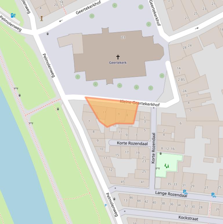 Kaart van postcodegebied 3511XH.