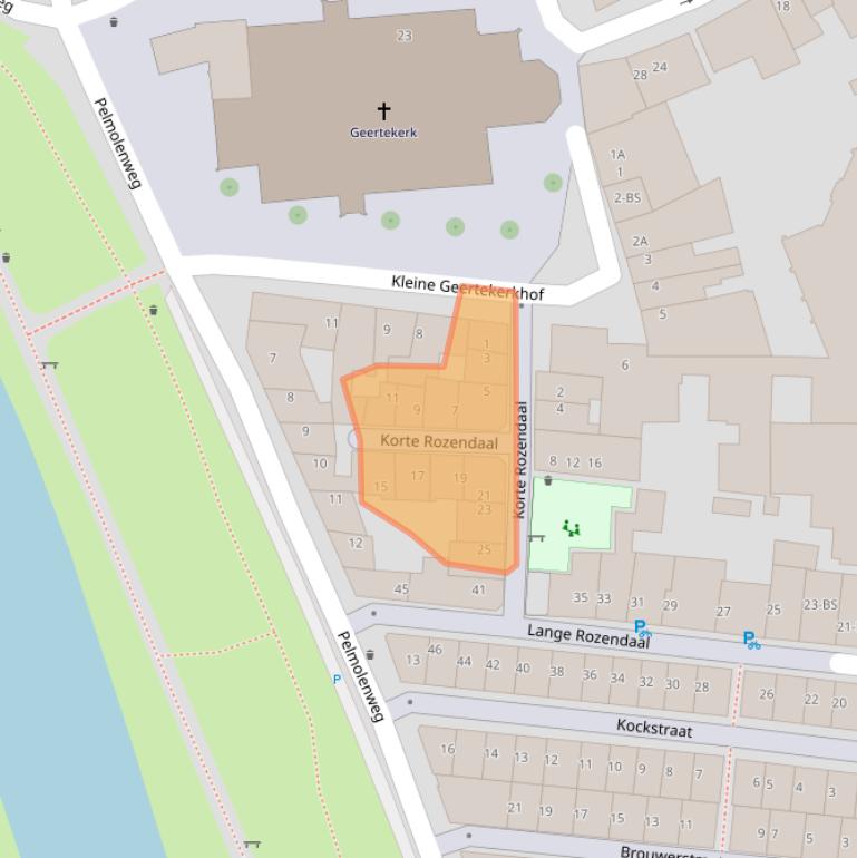 Kaart van postcodegebied 3511XJ.