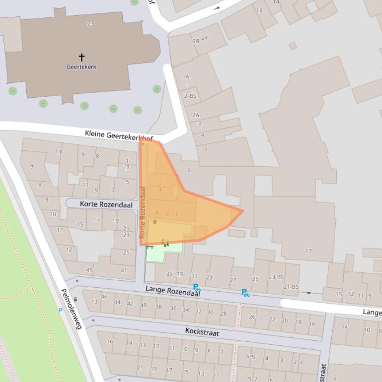 Kaart van postcodegebied 3511XK.