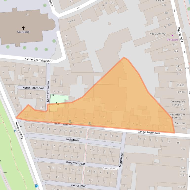 Kaart van postcodegebied 3511XL.