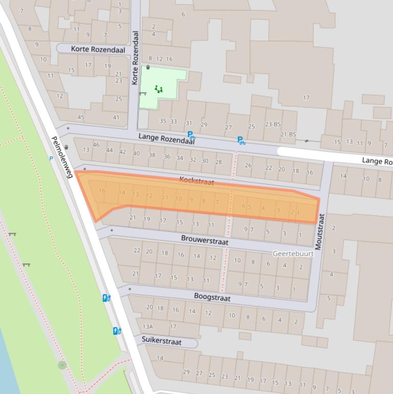 Kaart van postcodegebied 3511XR.