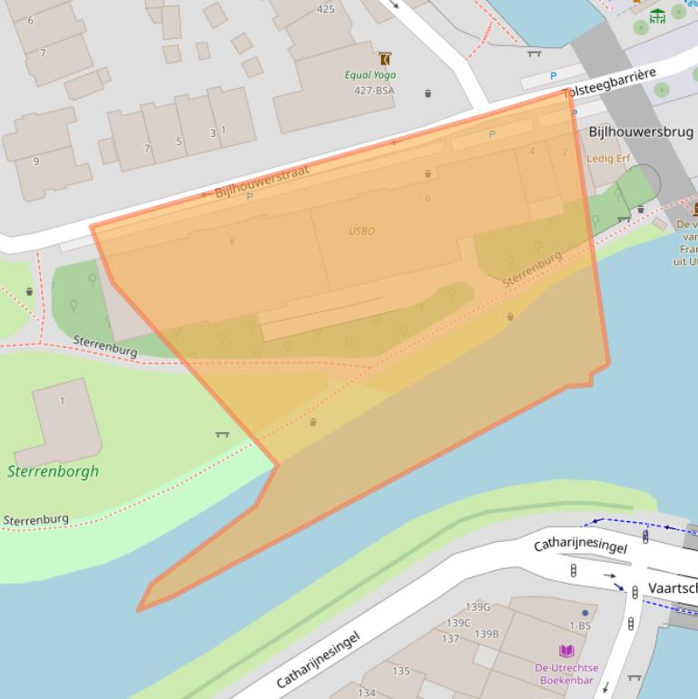 Kaart van postcodegebied 3511ZC.