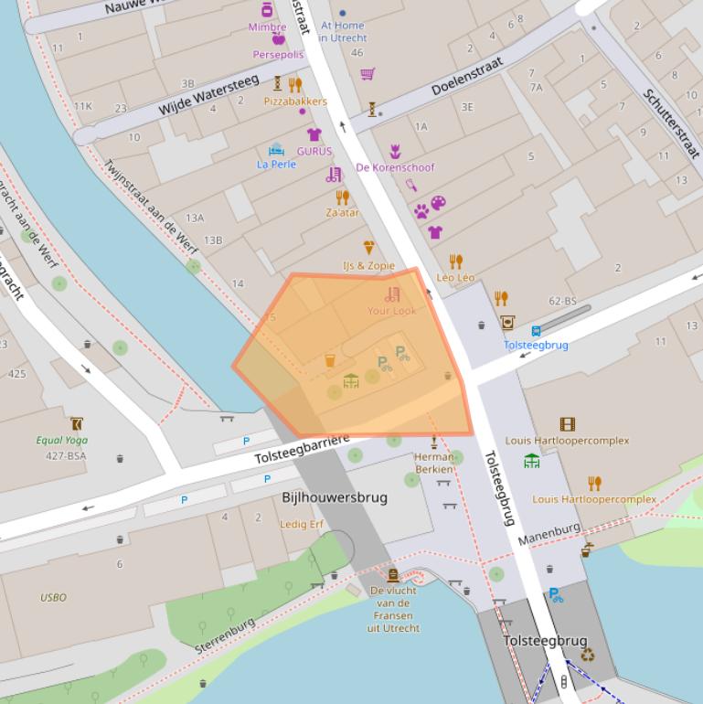 Kaart van postcodegebied 3511ZD.