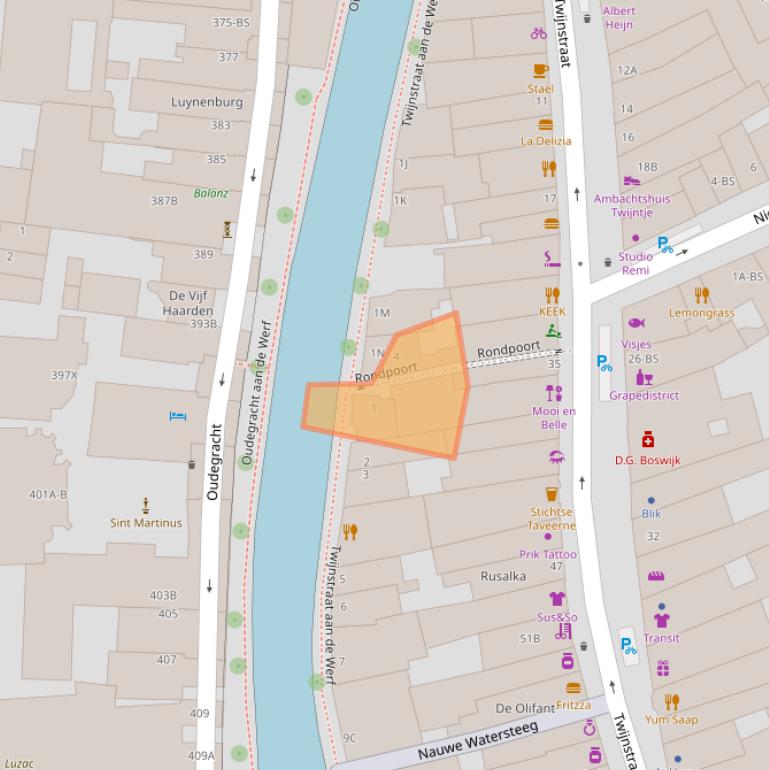 Kaart van postcodegebied 3511ZP.