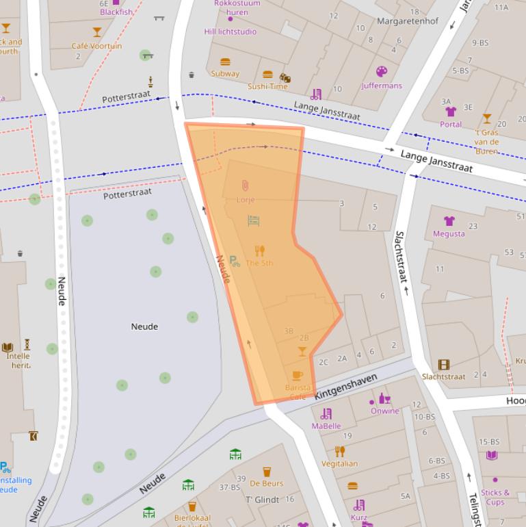 Kaart van postcodegebied 3512AD.