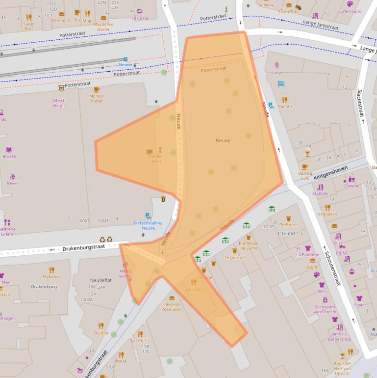 Kaart van postcodegebied 3512AE.