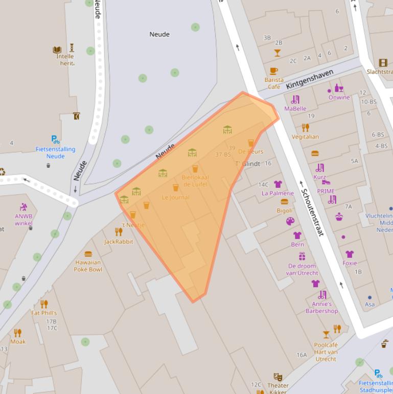 Kaart van postcodegebied 3512AG.