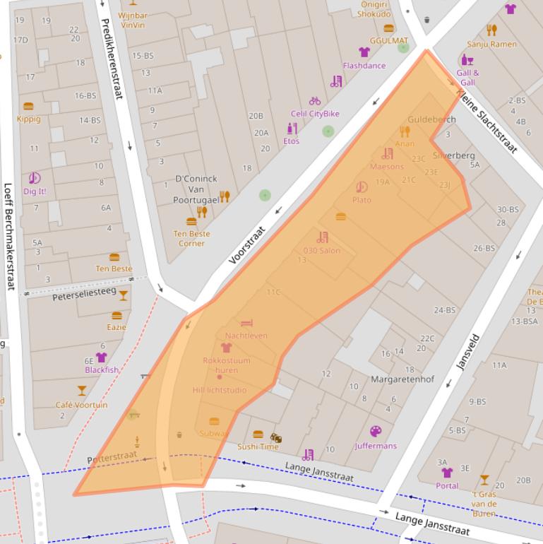 Kaart van postcodegebied 3512AH.