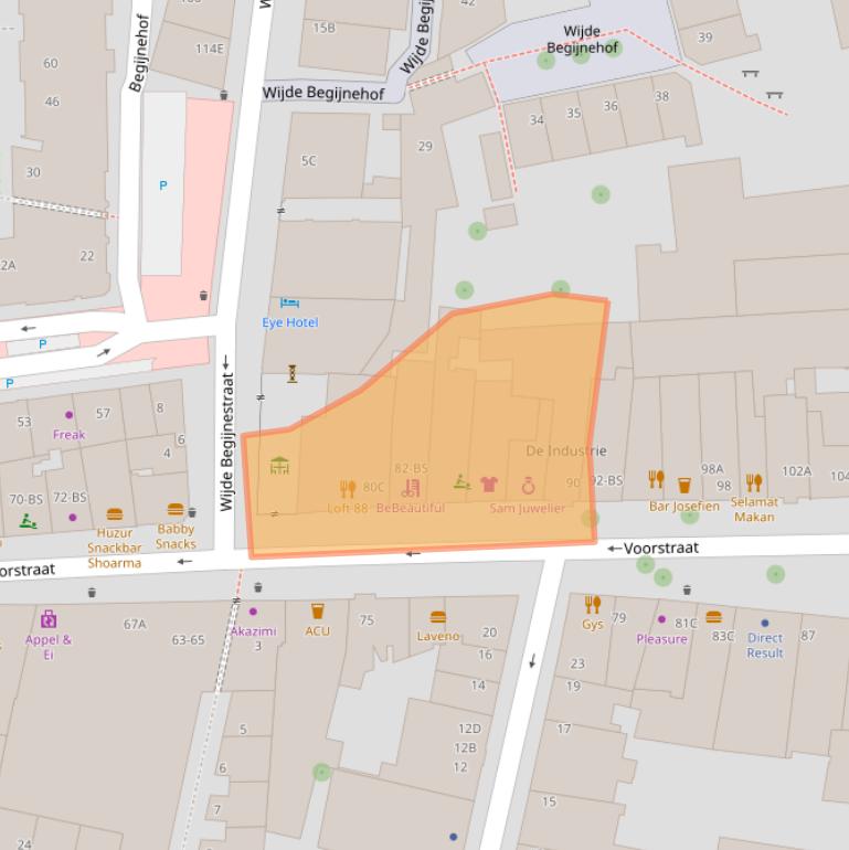 Kaart van postcodegebied 3512AT.