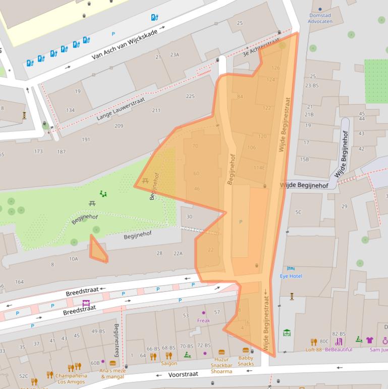 Kaart van postcodegebied 3512AX.