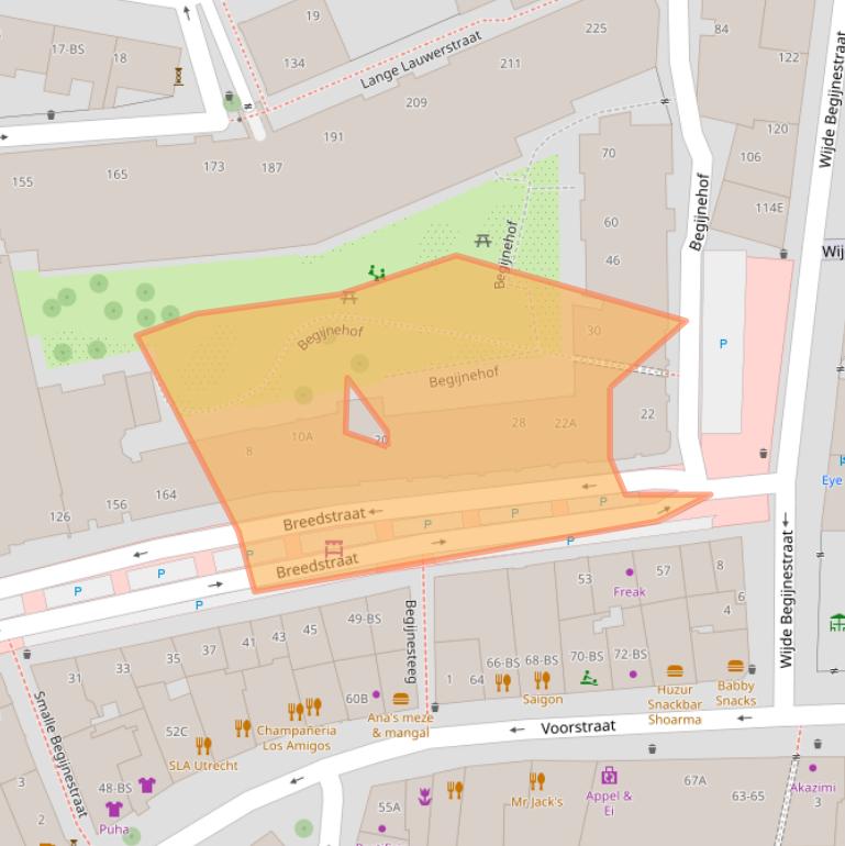 Kaart van postcodegebied 3512AZ.