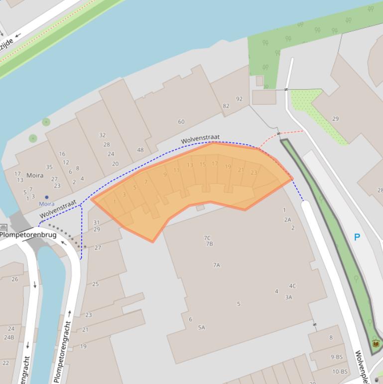 Kaart van postcodegebied 3512CG.