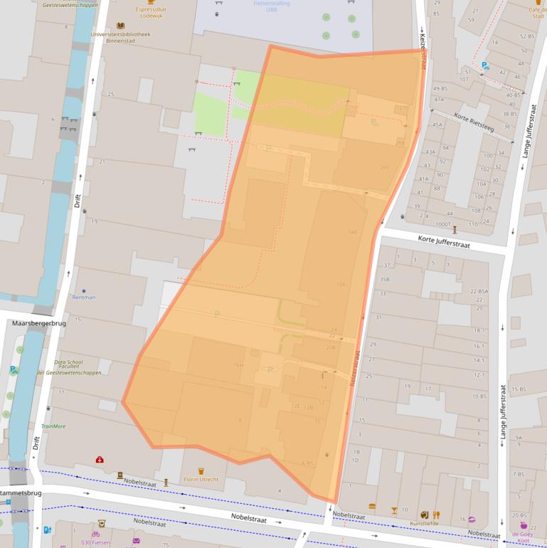 Kaart van postcodegebied 3512EB.