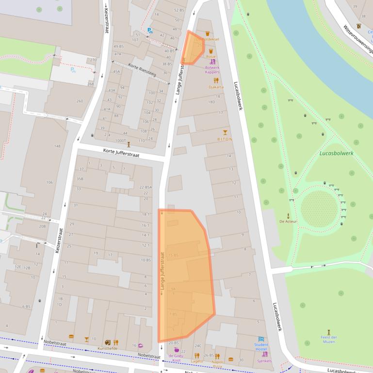 Kaart van postcodegebied 3512EC.