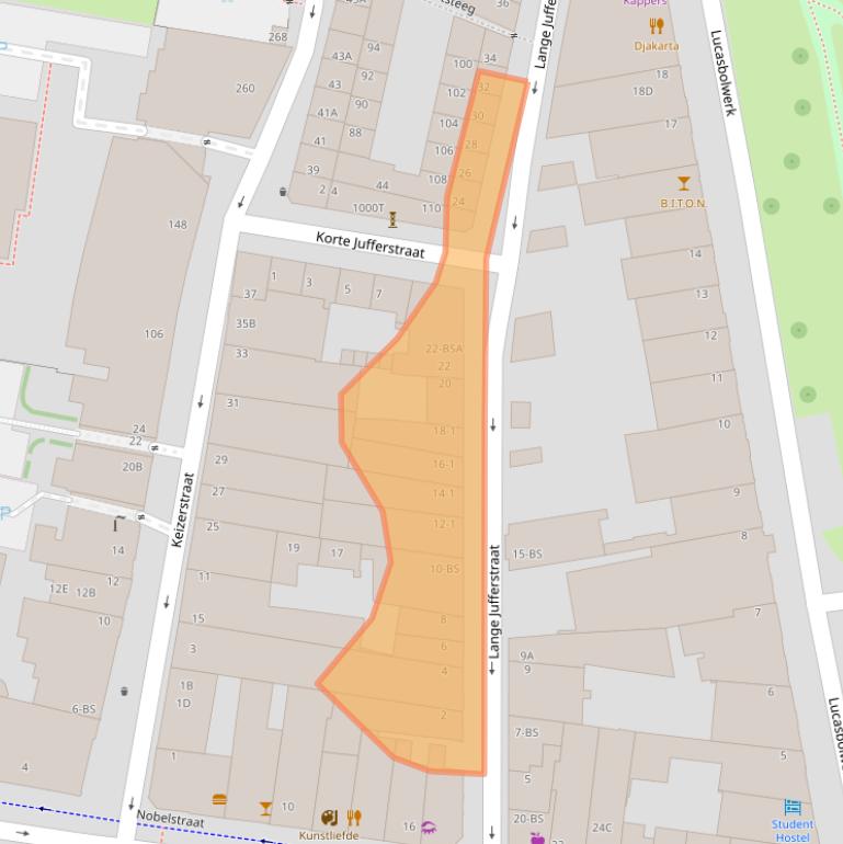 Kaart van postcodegebied 3512ED.