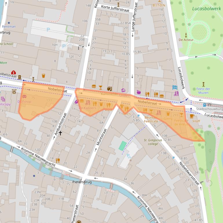 Kaart van postcodegebied 3512EM.