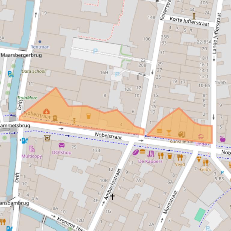 Kaart van postcodegebied 3512EN.
