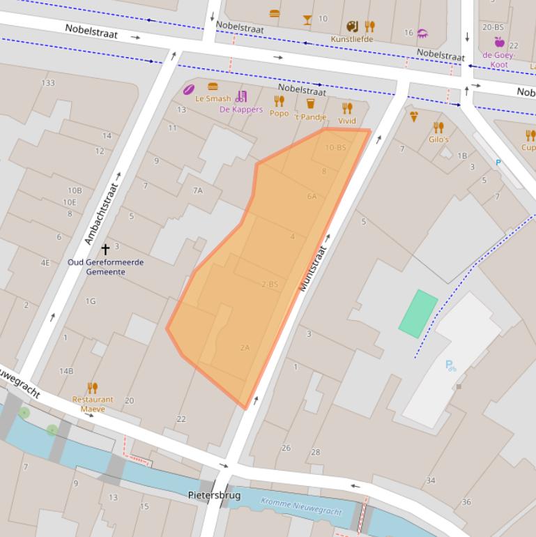 Kaart van postcodegebied 3512EV.
