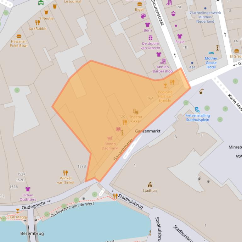 Kaart van postcodegebied 3512GD.