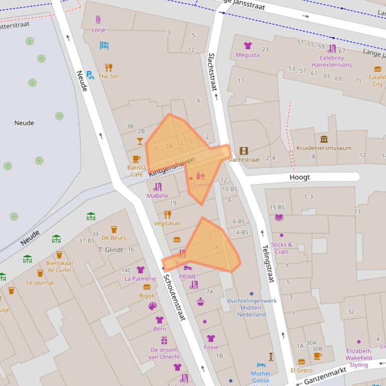 Kaart van postcodegebied 3512GX.