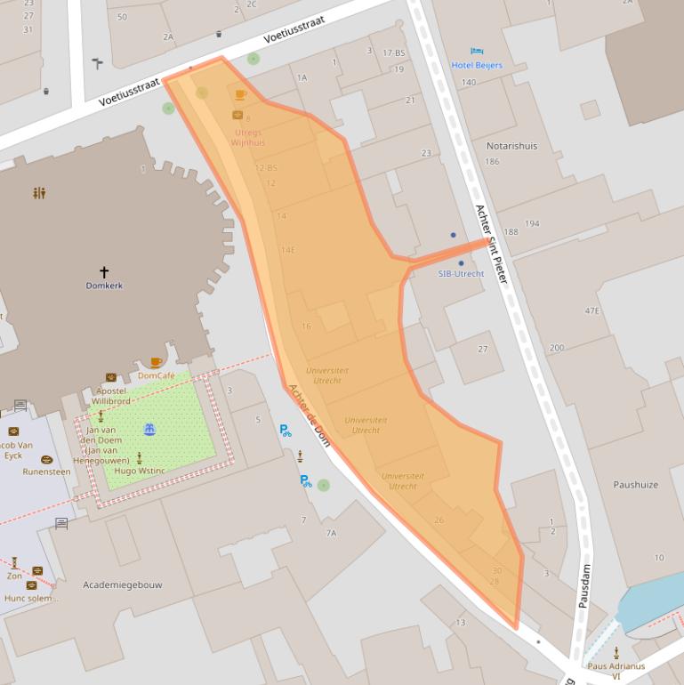 Kaart van postcodegebied 3512JP.