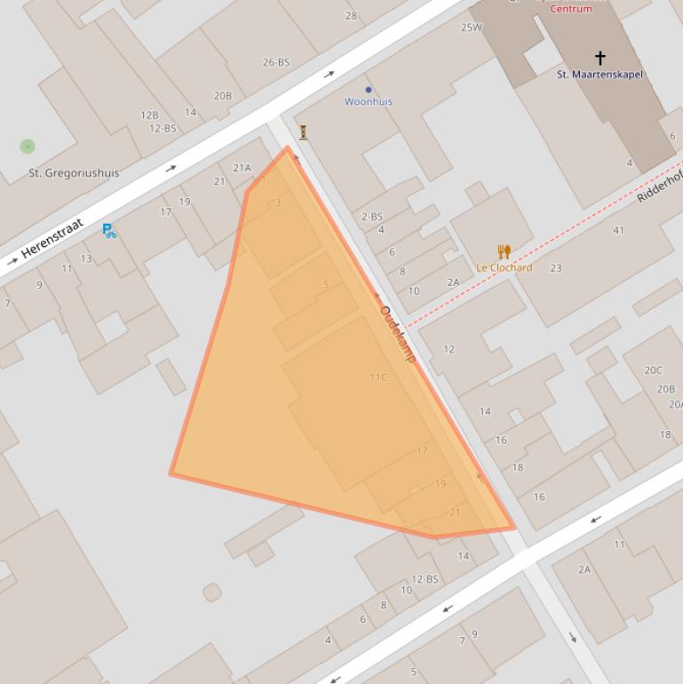 Kaart van postcodegebied 3512KG.