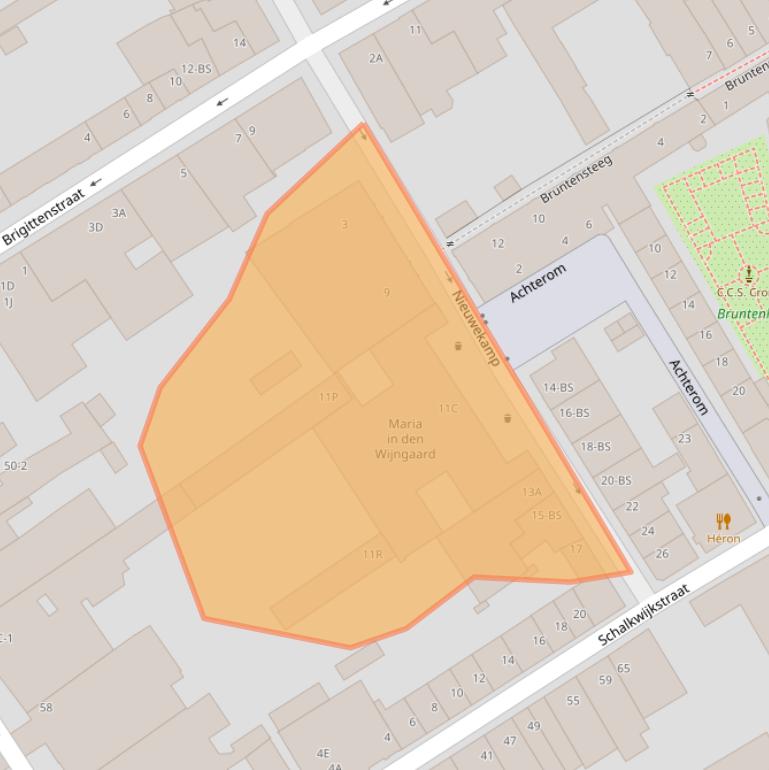 Kaart van postcodegebied 3512KN.