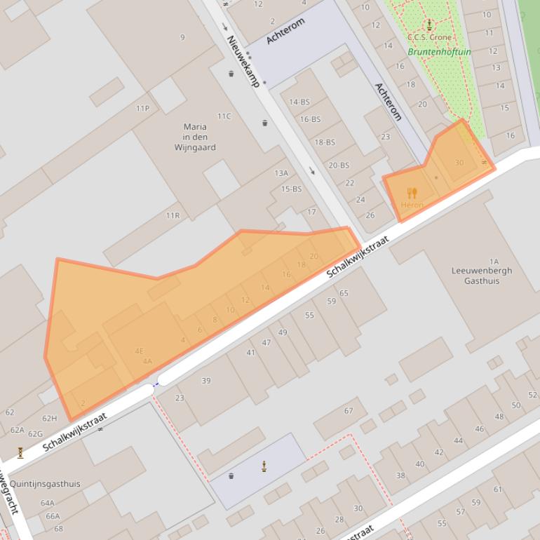 Kaart van postcodegebied 3512KS.