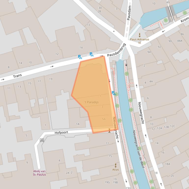 Kaart van postcodegebied 3512LB.