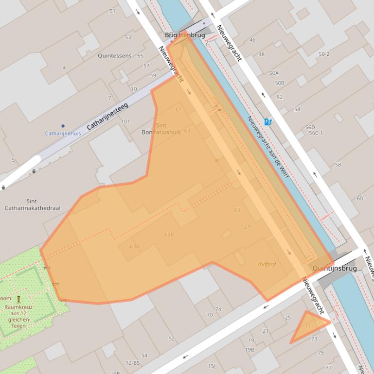 Kaart van postcodegebied 3512LG.