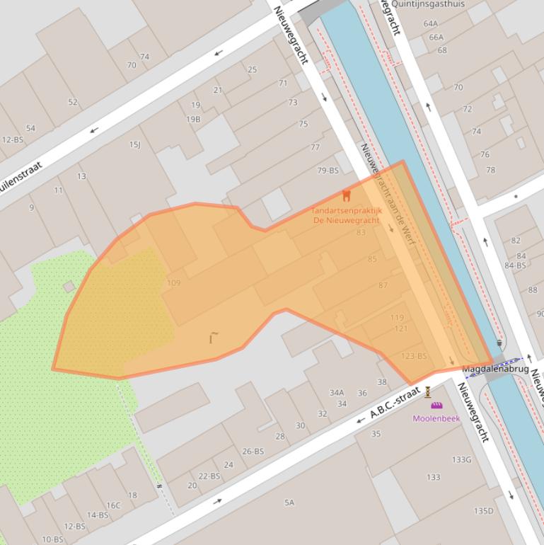 Kaart van postcodegebied 3512LJ.