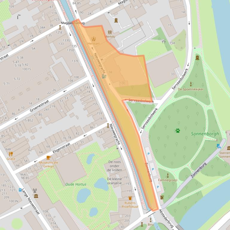 Kaart van postcodegebied 3512LX.