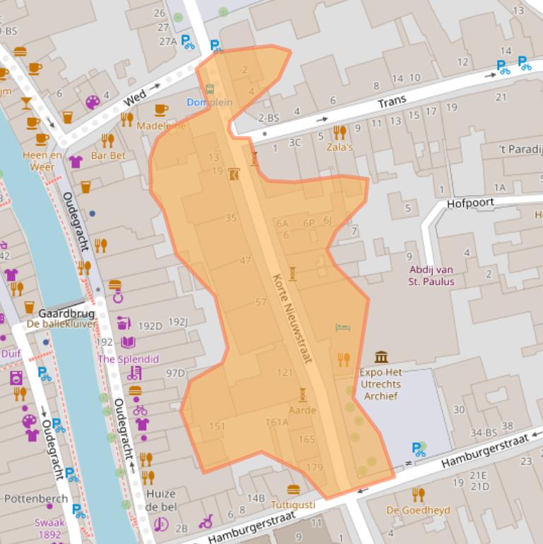 Kaart van postcodegebied 3512NM.