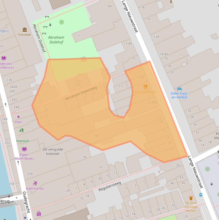 Kaart van postcodegebied 3512PB.