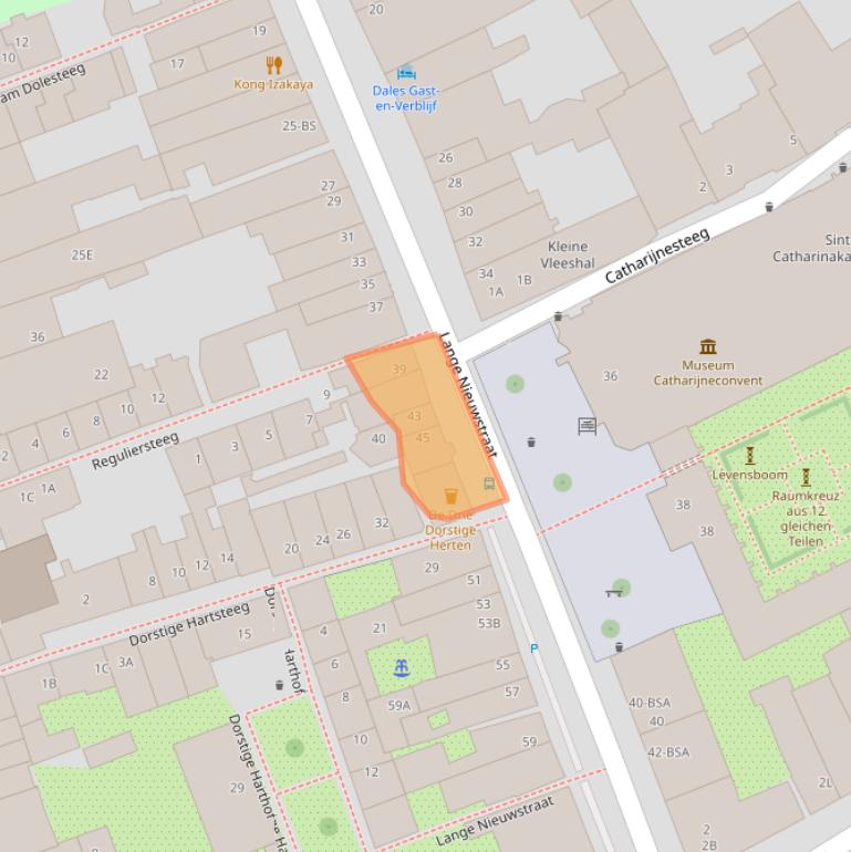 Kaart van postcodegebied 3512PC.