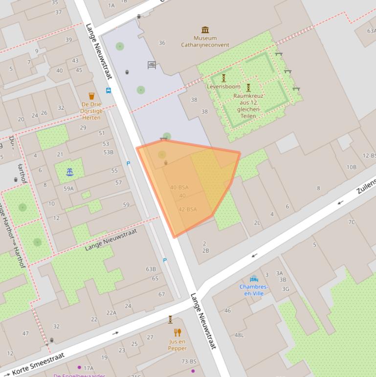 Kaart van postcodegebied 3512PJ.