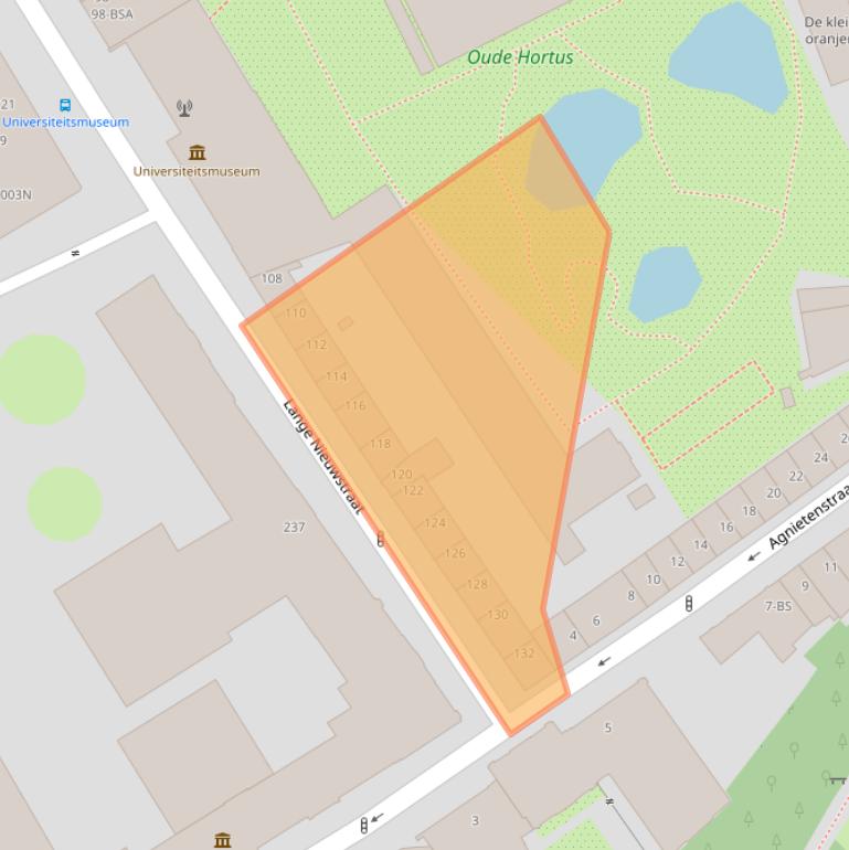 Kaart van postcodegebied 3512PP.