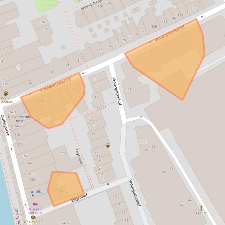 Kaart van postcodegebied 3512PR.