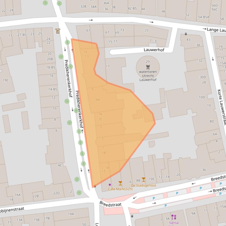 Kaart van postcodegebied 3512TJ.