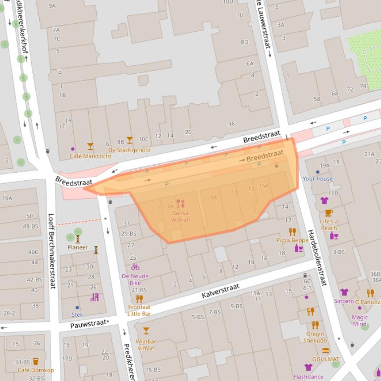 Kaart van postcodegebied 3512TS.