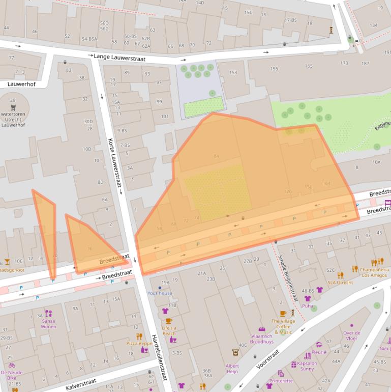 Kaart van postcodegebied 3512TX.