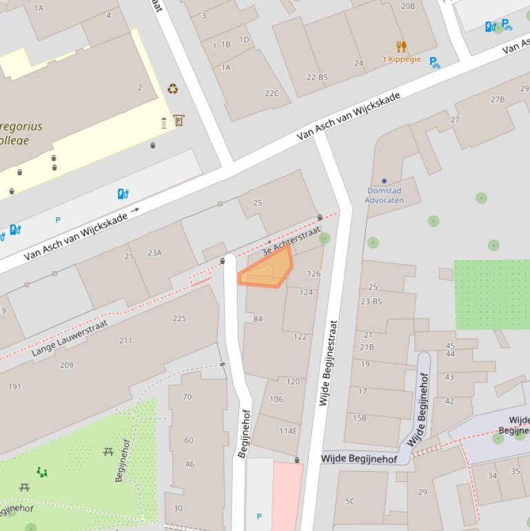 Kaart van postcodegebied 3512VC.