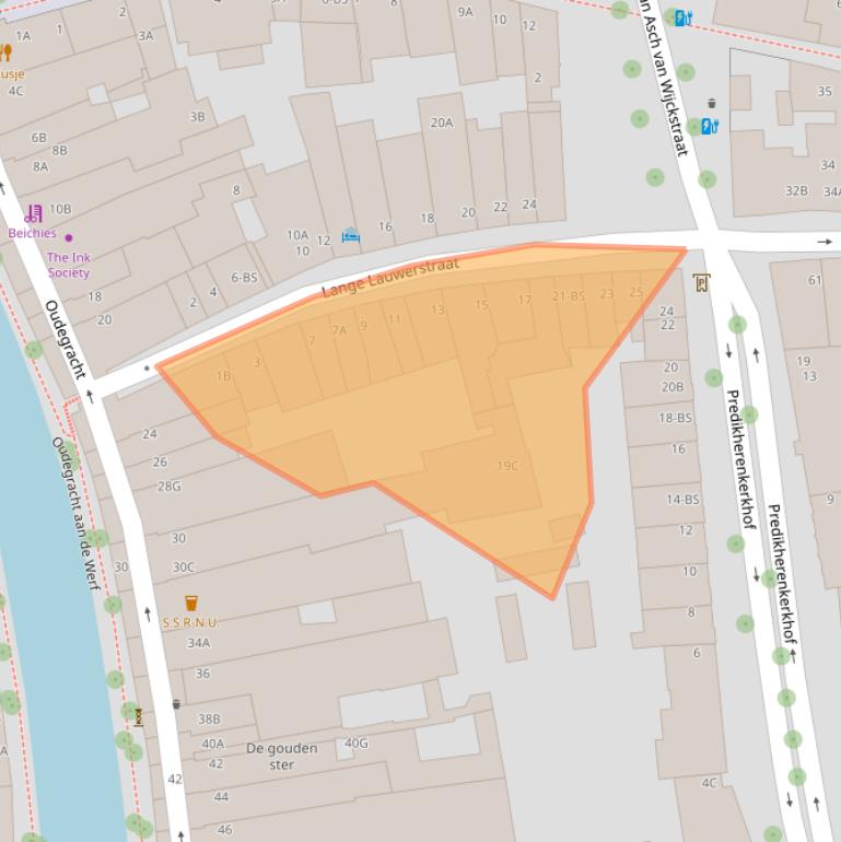 Kaart van postcodegebied 3512VG.