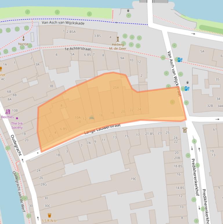 Kaart van postcodegebied 3512VJ.