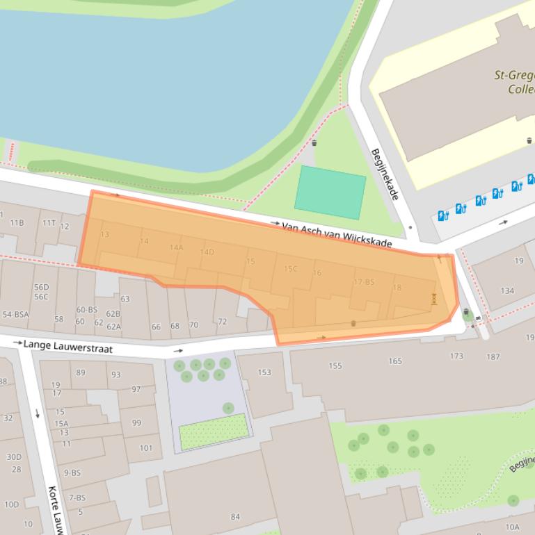 Kaart van postcodegebied 3512VP.