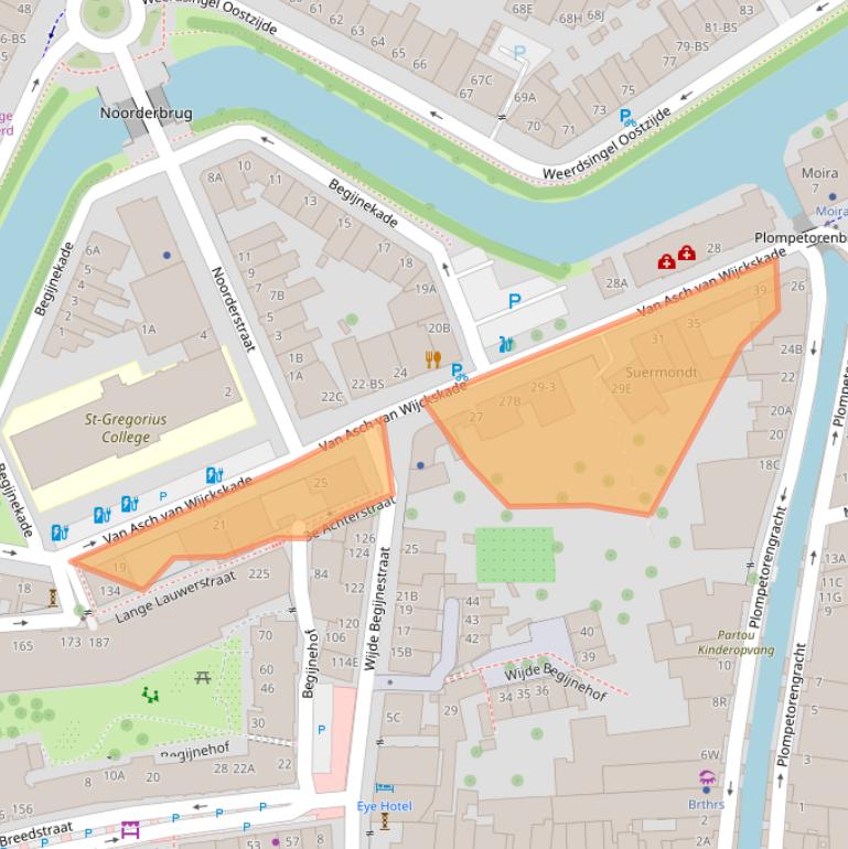 Kaart van postcodegebied 3512VR.